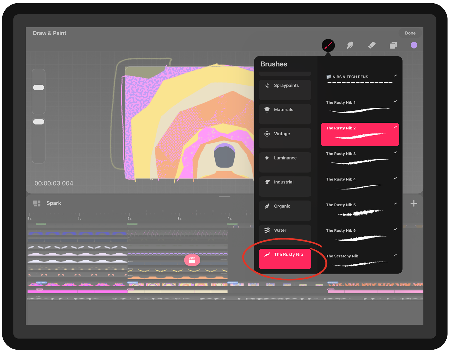 How to install Procreate brushes in Procreate Dreams True Grit