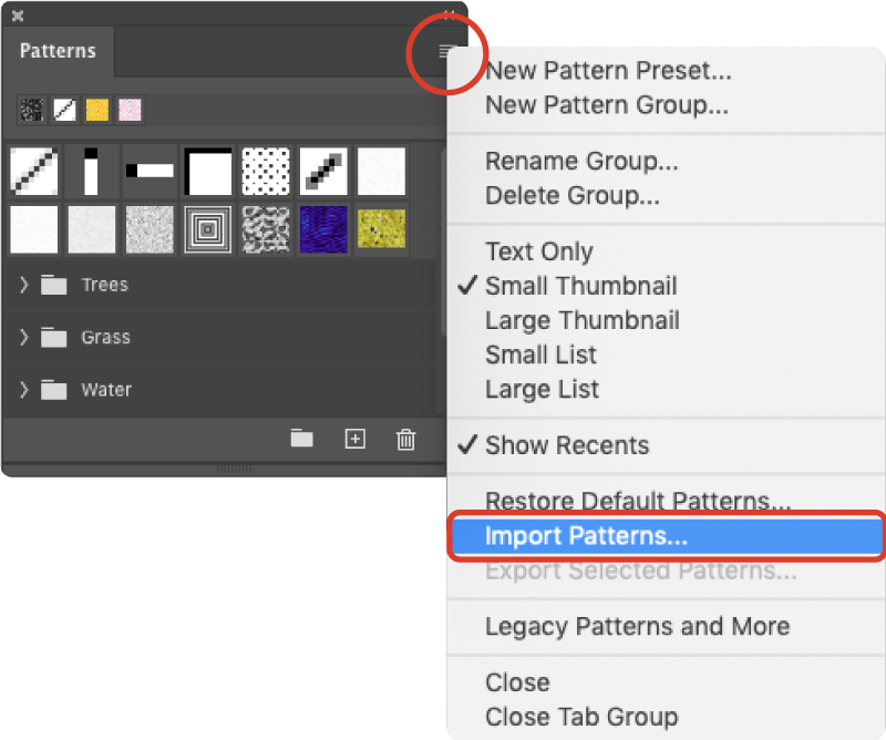 photoshop default patterns download